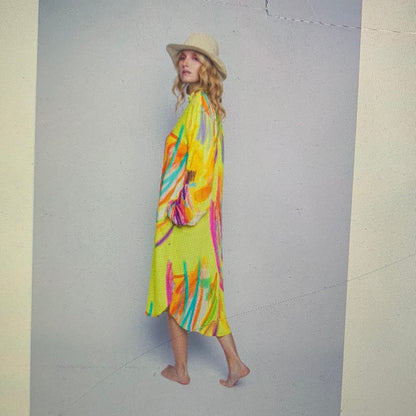 Kleid, Gelb mit Arm, Emily van den Bergh