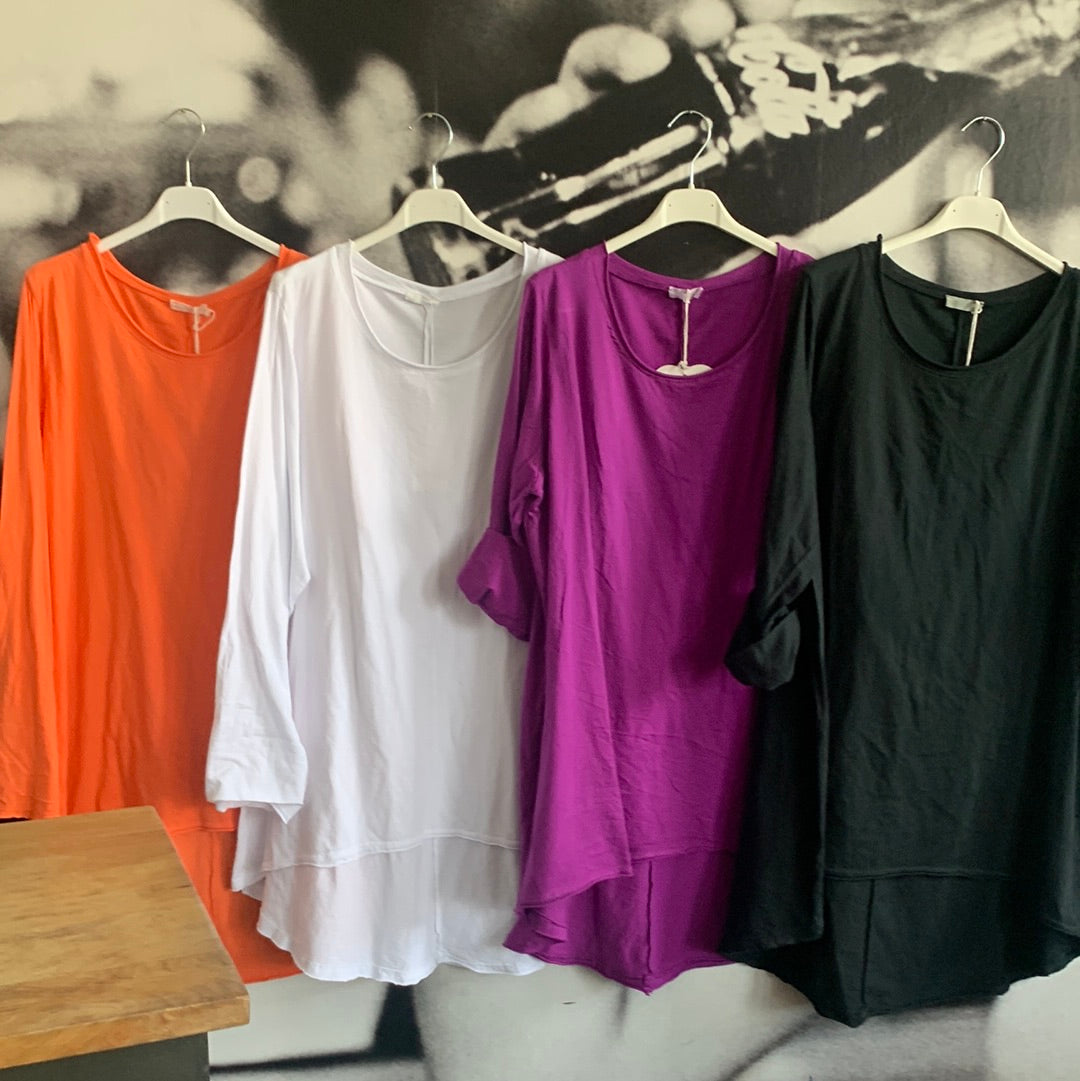 T - Shirt, Langarm ,uni