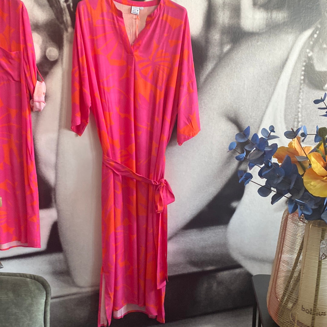 Kleid,Pink -Orange, 2 Variationen Emily van den Bergh