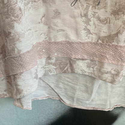 Shirt , mit Silberprint