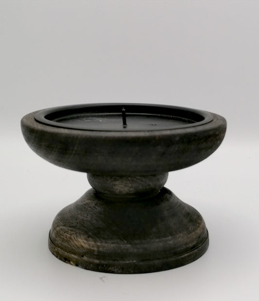 Kerzenständer schwarz,  klein ca.14 cm