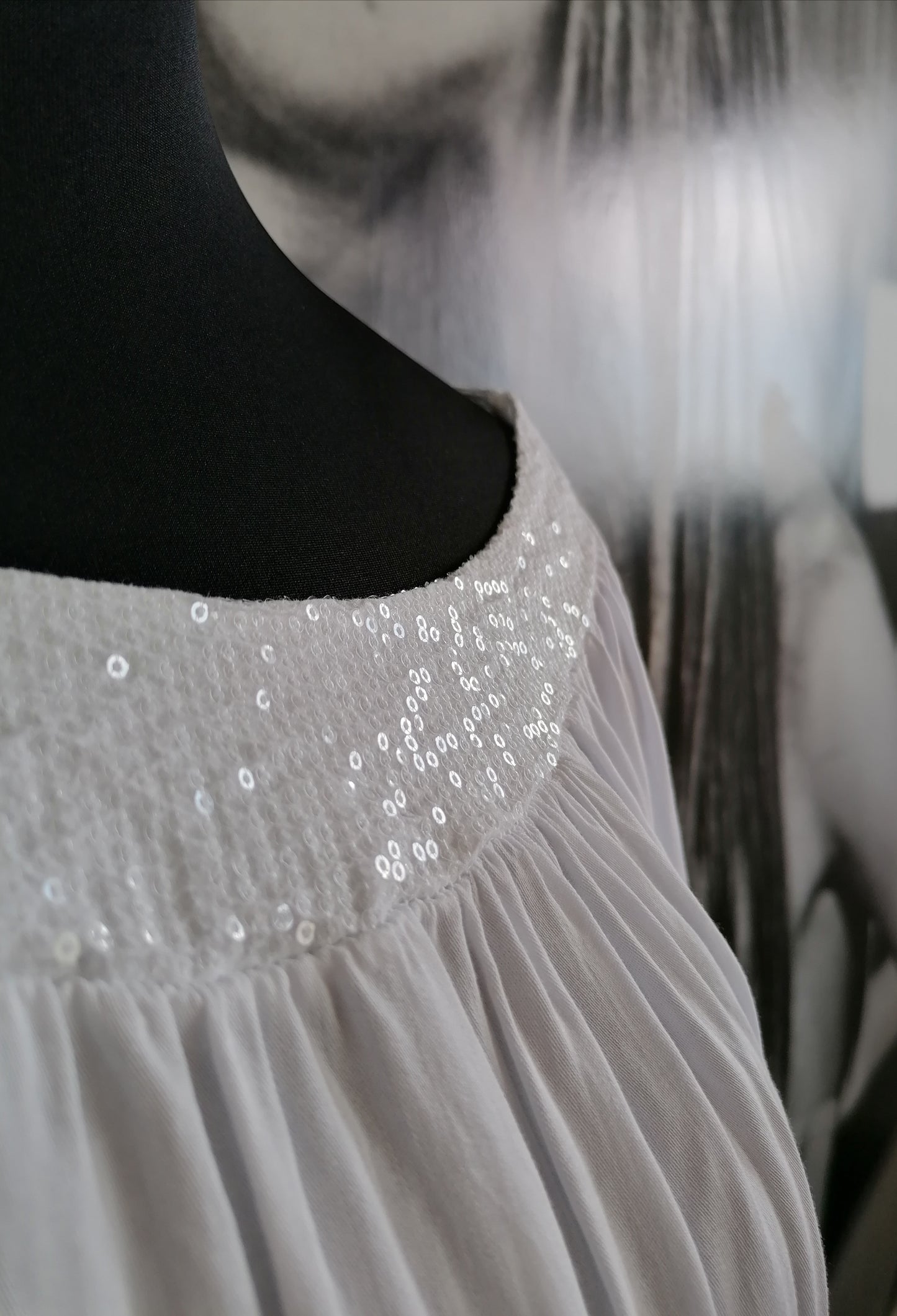 Tunika /Shirt mit Glitzer und Spitze