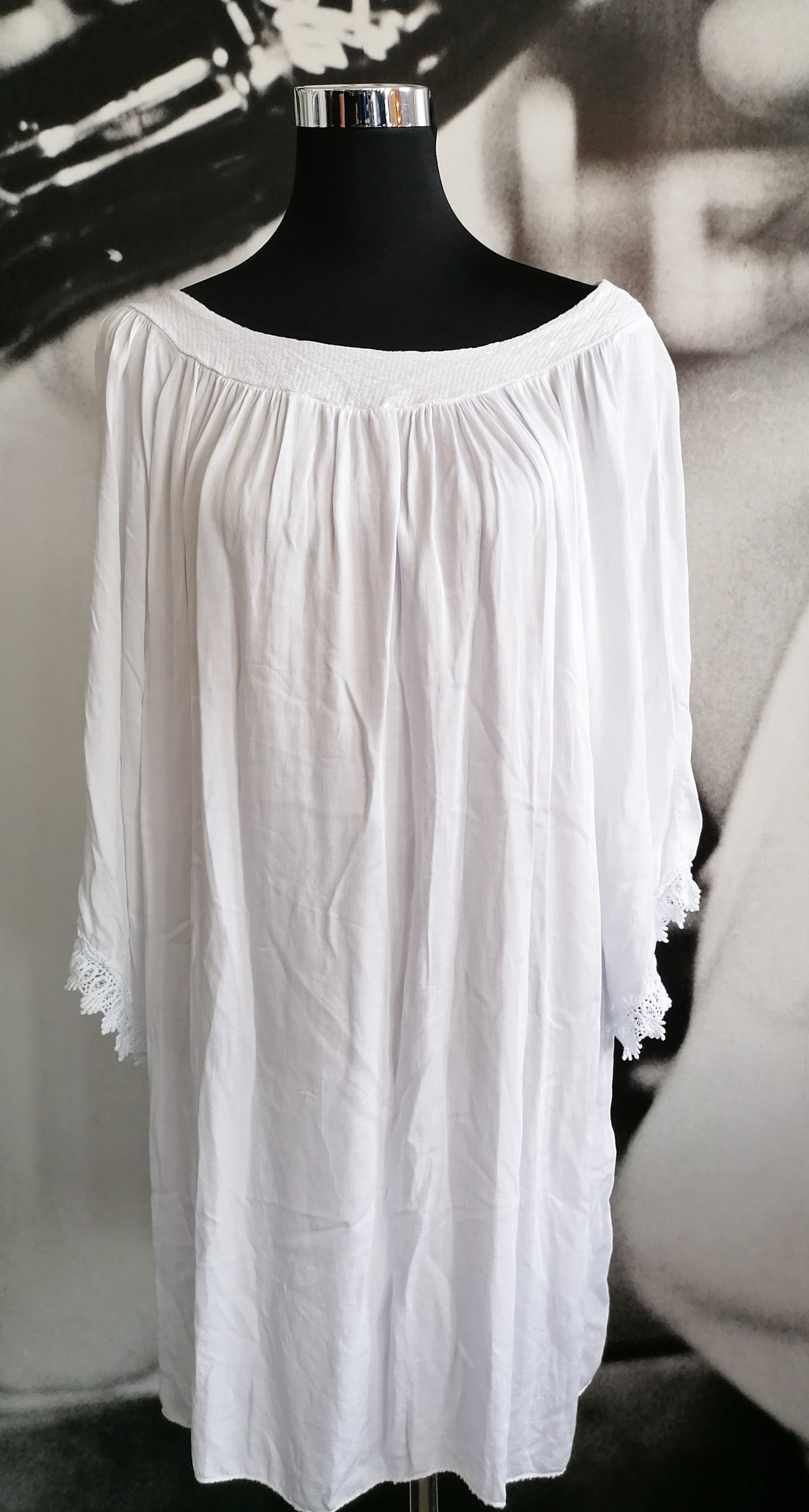 Tunika /Shirt mit Glitzer und Spitze