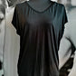 T - Shirt, Uni , V Ausschnitt