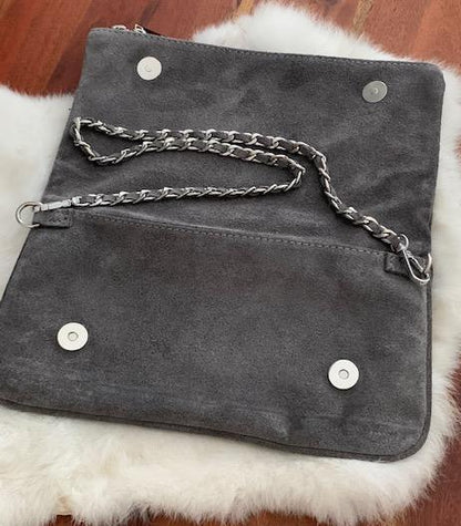 Tasche /  ( wandelbar ) Wildleder
