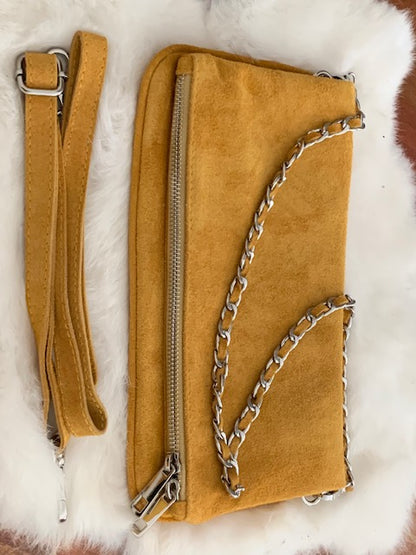Tasche /  ( wandelbar ) Wildleder