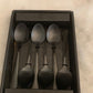 Kaffeelöffel , schwarz 6er Pack