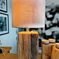 Lampe , Bahnschwellenholz