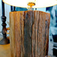 Lampe , Bahnschwellenholz