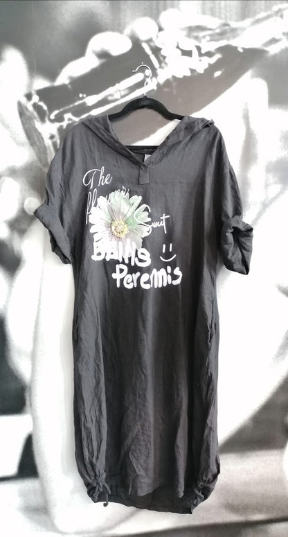 Longshirt ,Kleid, Flowers,