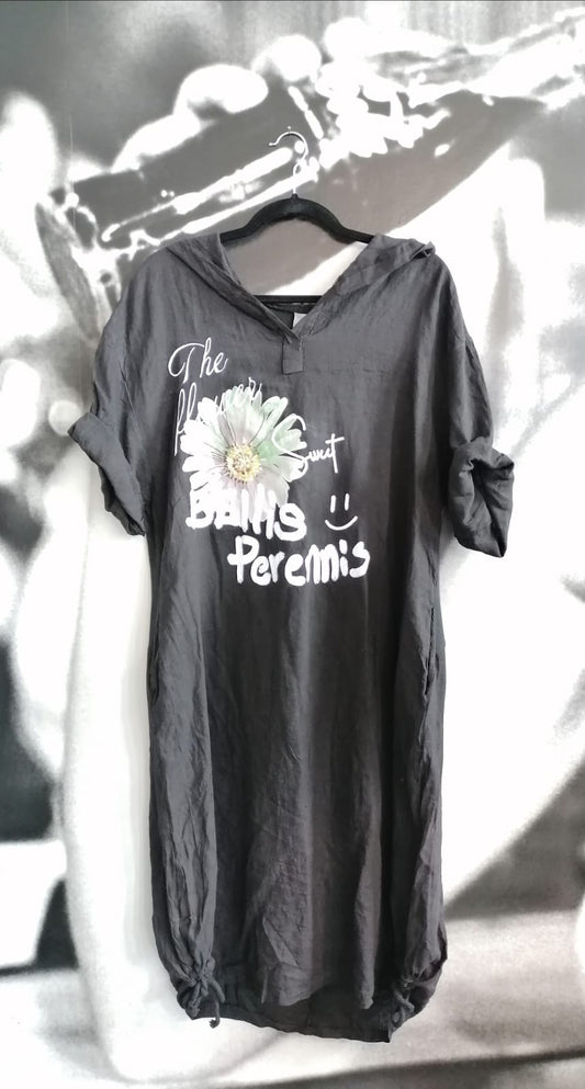 Longshirt ,Kleid, Flowers,