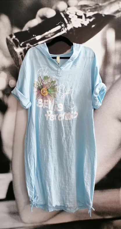 Longshirt ,Kleid, Flowers,