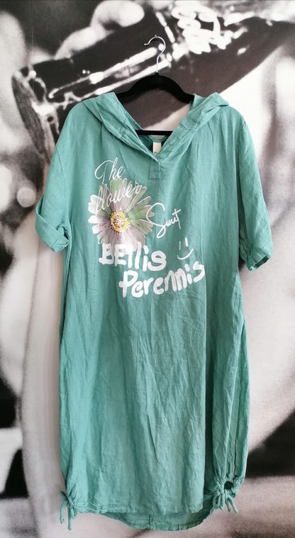 Longshirt ,Kleid, Flowers,