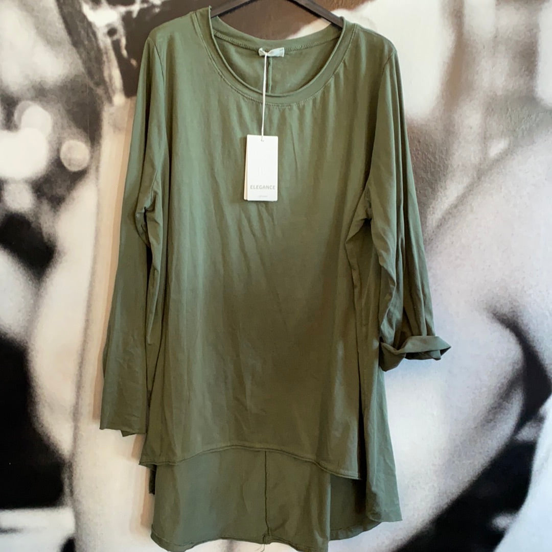 T - Shirt, Langarm ,uni