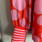 Shirtbluse, red Rose Dots, Flower, Emily van den Bergh