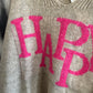 Strickpulli Happy