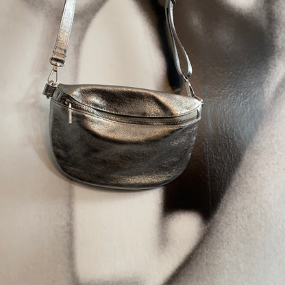 Tasche /Cross Bag groß/ Silber