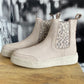 Schuhe,Chelsea Boots, Crickit,grau
