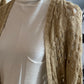 Strickjacke Boho Style, Lochmuster, Gold