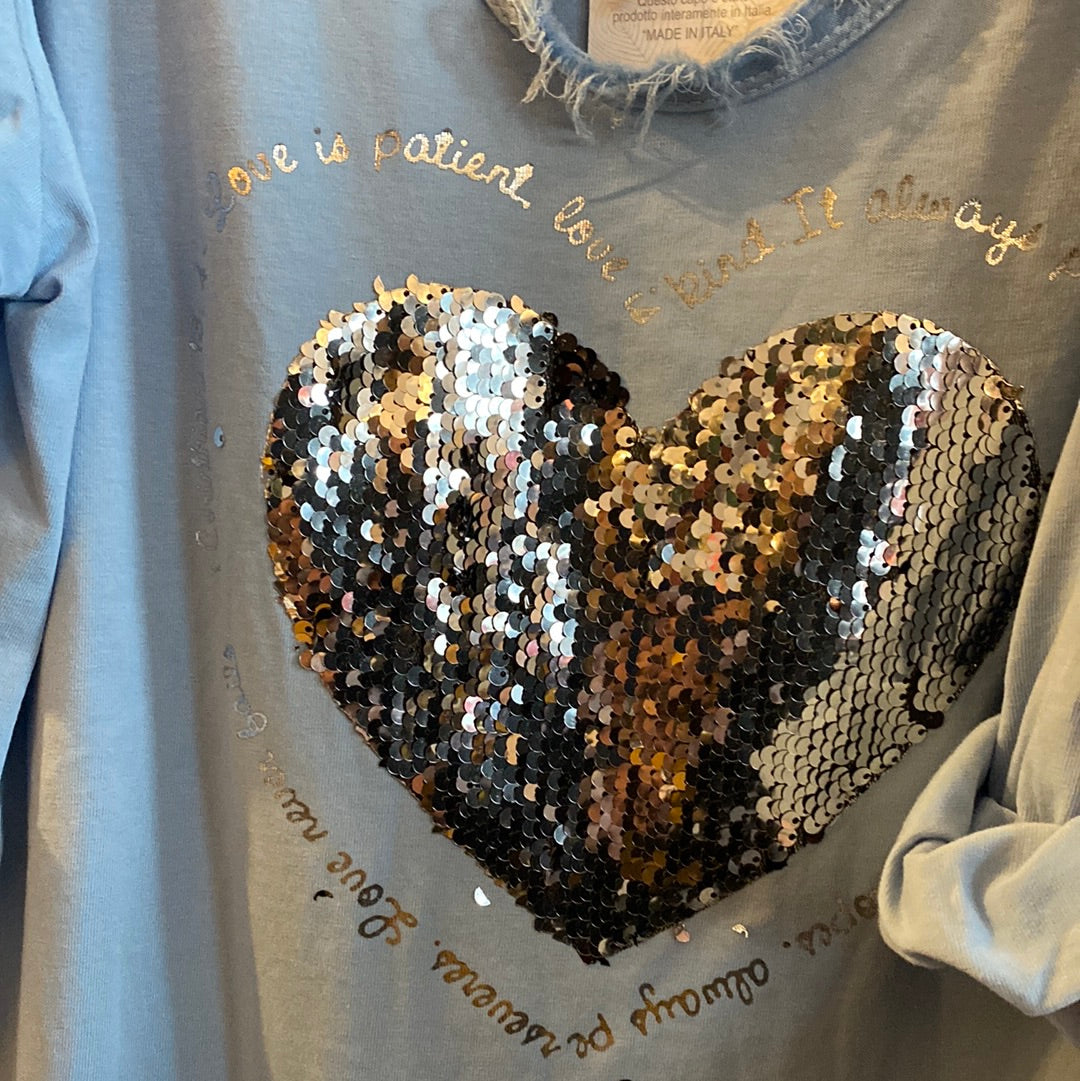 Shirt, Langarm ,Herz