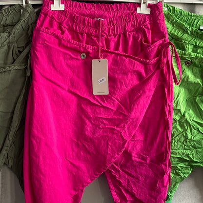 Hose mit Schürze, Rosa, kurz