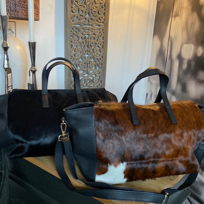Tasche mit Kuhfell