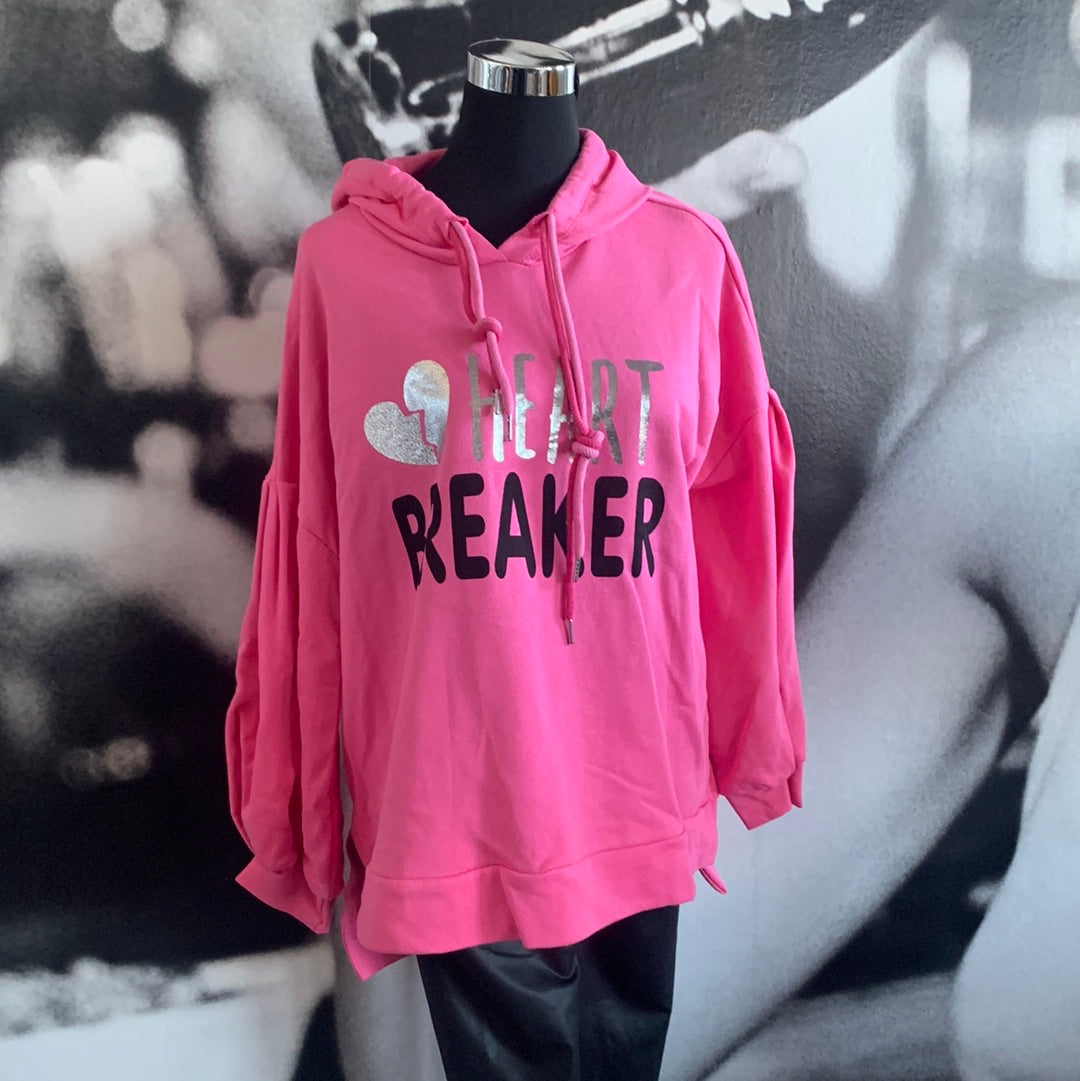 Shirt, Hoodie mit Kapuze, „Heart Breaker“