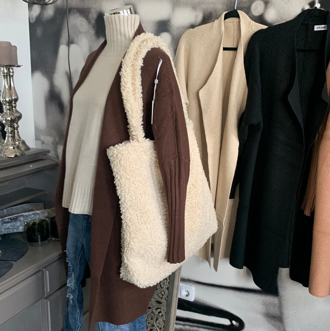 Fein ,- Strickjacke , Uni