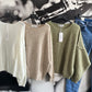 Strickpulli mit Sichtnaht