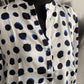 Bluse weiss/blau , Punkte, Emily van den Bergh
