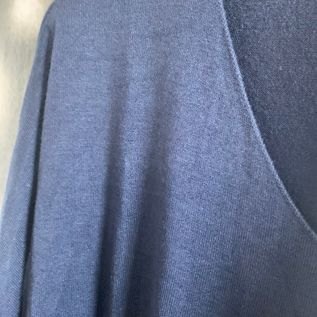 Shirt , Feinstrick, uni, mit V - Ausschnitt