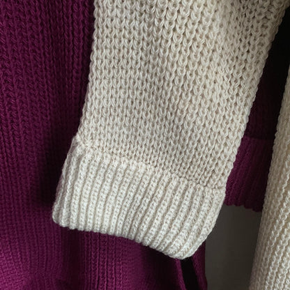 Strickpulli , in Grobstrick