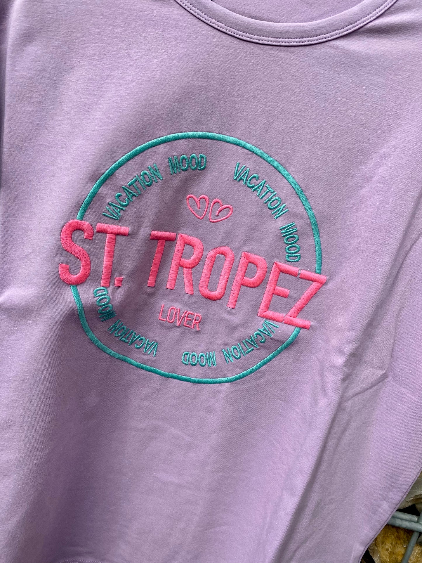 T - Shirt, St.Tropez, Zwillingsherz
