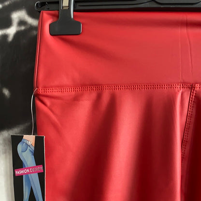 Leggings ( Fakeleder ) farbig