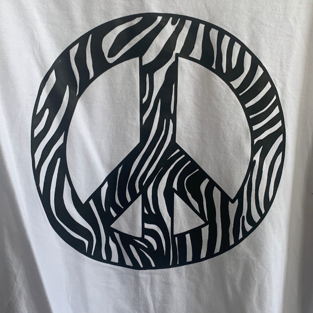 T - Shirt, Peace , Zebra