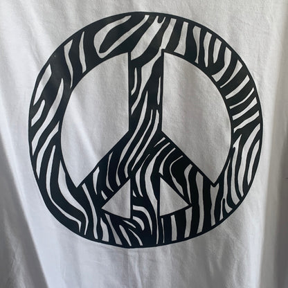 T - Shirt, Peace , Zebra
