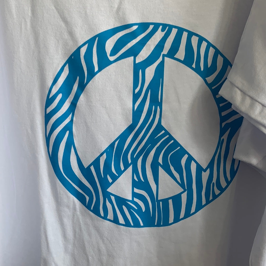 T - Shirt, Peace , Zebra