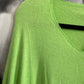Shirt , Feinstrick, uni, mit V - Ausschnitt