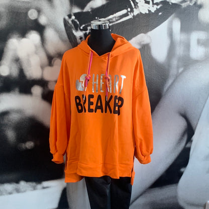 Shirt, Hoodie mit Kapuze, „Heart Breaker“