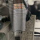 Shirt/ Tunika Kleid, gestreift mit Leomaus