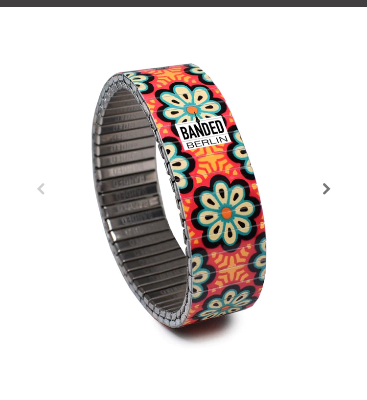 Armband , Blümchen, 18 mm, Banded